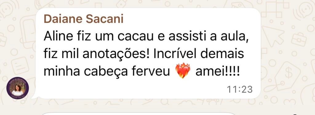 Depoimento WhatsApp